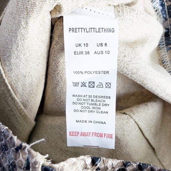 PRETTYLITTLETHING snakeskin culotte pants - Picture 7 of 7